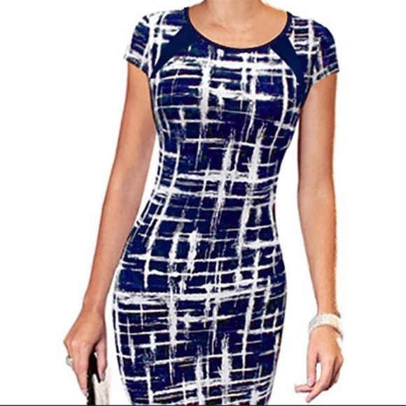luna Jany Dresses & Skirts - New Sexy and Elegant Midi Blue Dress L